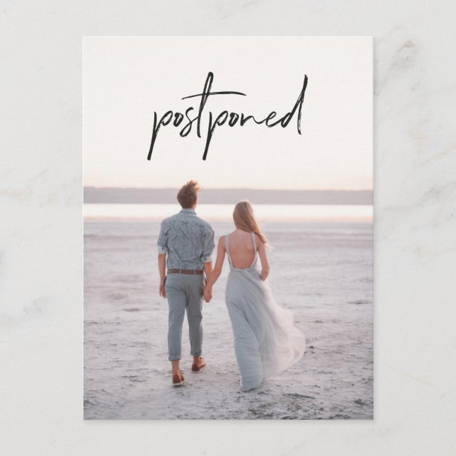 Foto Hochzeitseröffnungswechsel Postkarte (Vorderseite)