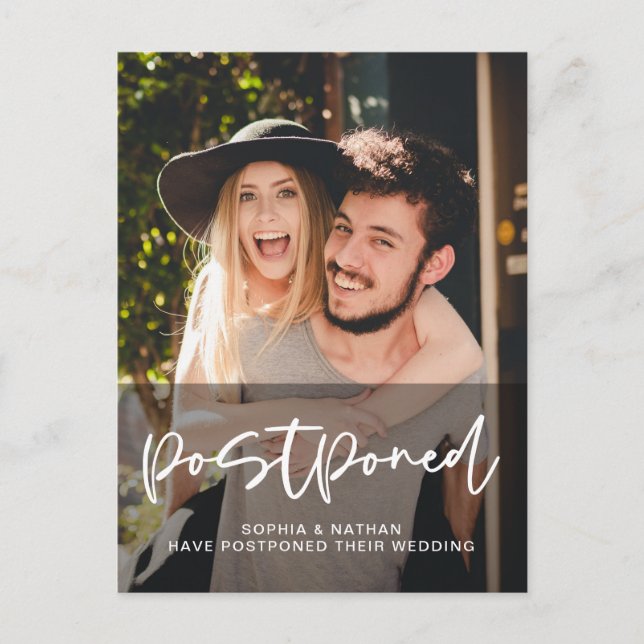 Foto Hochzeitseröffnungswechsel Postkarte (Vorderseite)