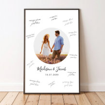 Foto Hochzeitsgast Unterschrift