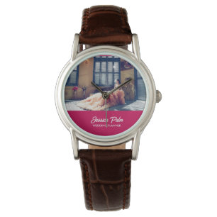 Foto Hochzeitsrosa Armbanduhr