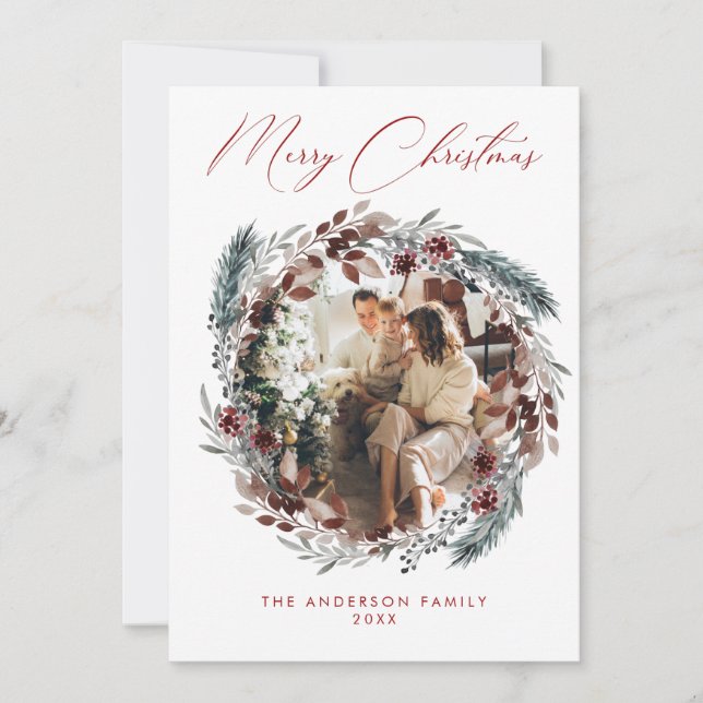 Foto Holiday Card Einladung (Vorderseite)