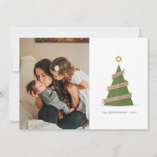 FOTO HOLIDAY CARD Weihnachtsbaum Feiertagskarte