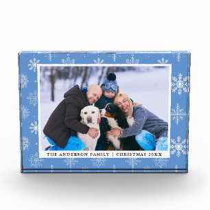 Foto Holiday Snowflakes Foto Blaues