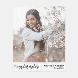 Foto Homeschool Abschluss Fleecedecke