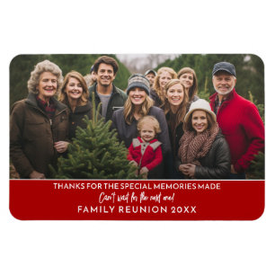 Foto horizontal - Dankeschön für Familienzusammenk Magnet