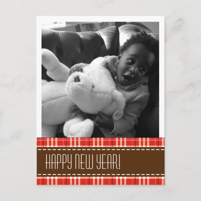 Foto "Hübsch Kariert" Postkarte (Vorderseite)