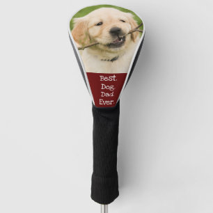 Foto Hund Personalisiert Bester Hund Vater je rot Golf Headcover