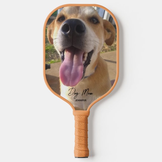 Foto Hunde Mama Mütter Tag Pickleball Schläger (Vorderseite)