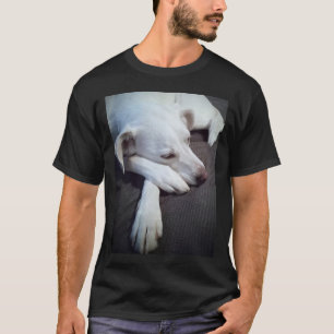 Foto Hunde Schlafen mit niedlichen großen Pfoten T-Shirt