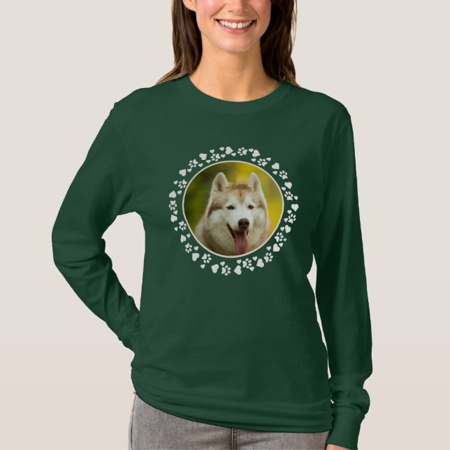 Foto-Hundepapierdrucke für benutzerdefinierte Hund T-Shirt (Vorderseite)