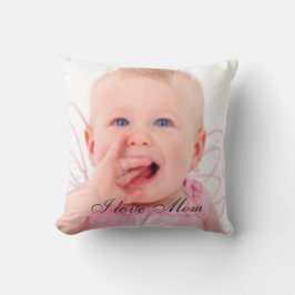 Foto "I Liebe Mama" Geschenkkissen Kissen