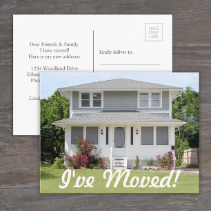 Foto Ich habe Skript geändert Neue Adressänderung Ankündigungspostkarte