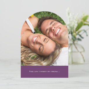 Foto Ich heirate meine Friend Quote Typografie Hoc Einladung