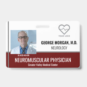 Foto-ID-Abzeichen des Krankenhauses mit Barcode Ausweis