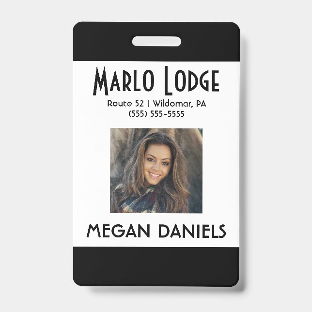 Foto-ID-Abzeichen für benutzerdefinierte Mitarbeit Ausweis (Vorderseite)