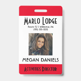 Foto-ID-Abzeichen für benutzerdefinierte Mitarbeit Ausweis