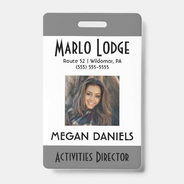 Foto-ID-Abzeichen für benutzerdefinierte Mitarbeit Ausweis (Vorderseite)