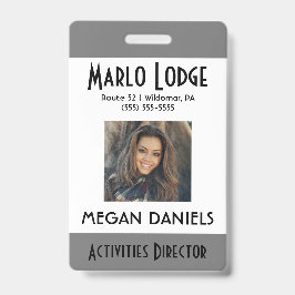 Foto-ID-Abzeichen für benutzerdefinierte Mitarbeit Ausweis