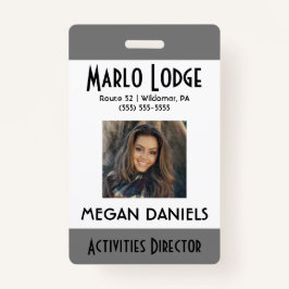 Foto-ID-Abzeichen für benutzerdefinierte Mitarbeit Ausweis