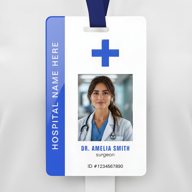 Foto-ID-Ausweis für Mediziner mit QR-Code Ausweis (Von Creator hochgeladen)