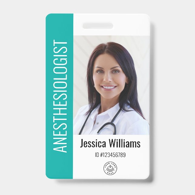 FOTO-ID des Arztes im Krankenhaus Ausweis (Vorderseite)