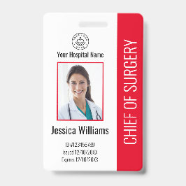 Foto-ID des personalisierten medizinischen Mitarbe Ausweis