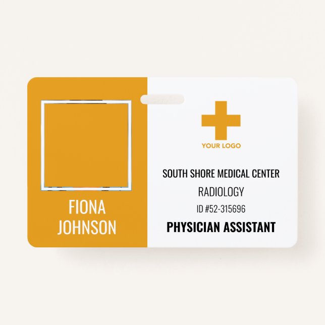 Foto-ID des personalisierten medizinischen Mitarbe Ausweis (Vorderseite)