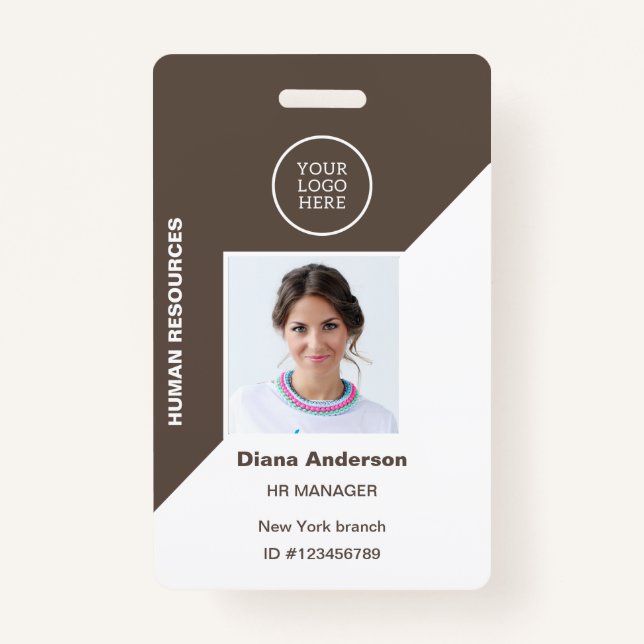 Foto-ID Firmenlogo Security-Abzeichen Ausweis (Vorderseite)