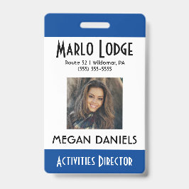 Foto-ID für benutzerdefinierte Mitarbeiter - Blau Ausweis