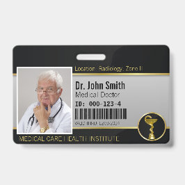 Foto-ID für berufliches Gold Medical Hygieia Bowl Ausweis