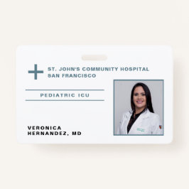 Foto-ID für das Blue Gray Medical Doctor Logo des  Ausweis