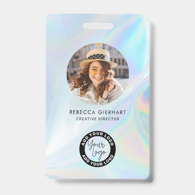 Foto-ID für Firmenlogos Ausweis (Vorderseite)