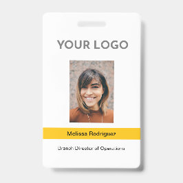 Foto-ID für gelbe Mitarbeiter Ausweis