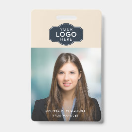 Foto-ID für Geschäftsmitarbeiter mit QR-Code Ausweis