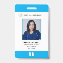 Foto-ID für medizinisches Personal | Hospital-Logo