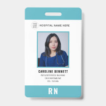 Foto-ID für medizinisches Personal | Hospital-Logo
