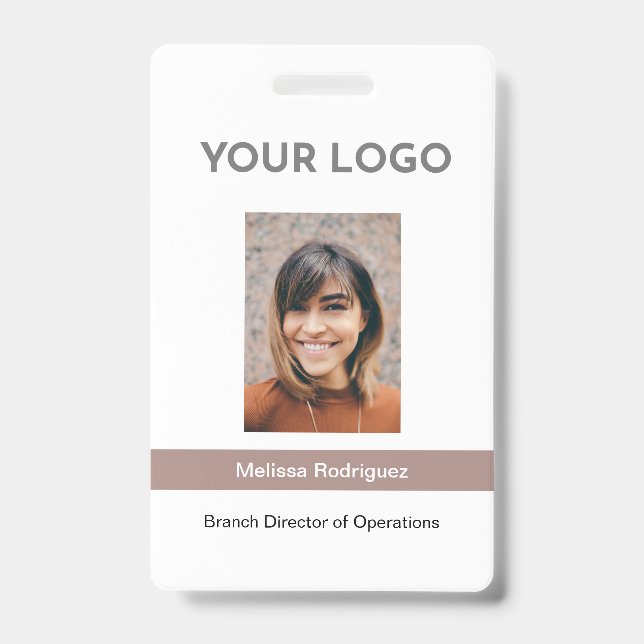 Foto-ID für Mitarbeiter in Unternehmen Ausweis (Vorderseite)