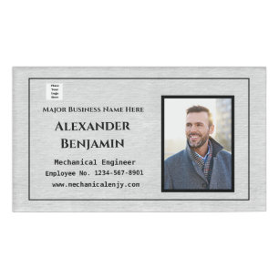 Foto-ID für Mitarbeiter  Namenschild
