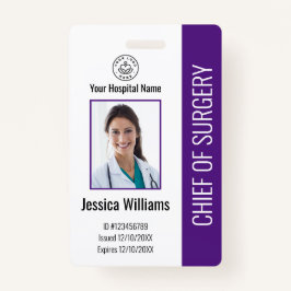 Foto-ID für personalisierte medizinische Mitarbeit Ausweis