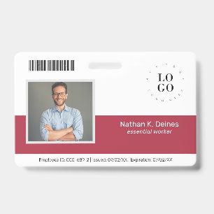 Foto-ID für personalisierte Mitarbeiter - Unterneh Ausweis