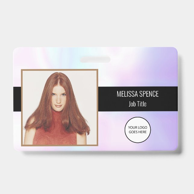 Foto-ID Holographic Company Logo-Sicherheit Ausweis (Vorderseite)