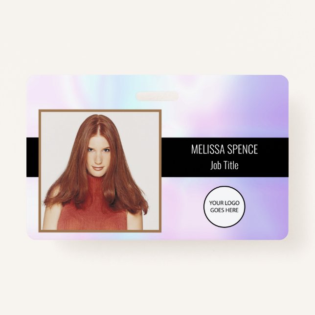 Foto-ID Holographic Company Logo-Sicherheit Ausweis (Vorderseite)