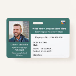 FOTO "ID Identification Card Bar Code" Ausweis