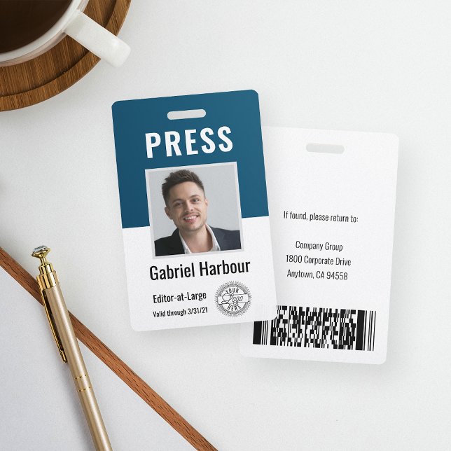 Foto ID Journalist Pressekarte | Logo und Strichco Ausweis (Von Creator hochgeladen)