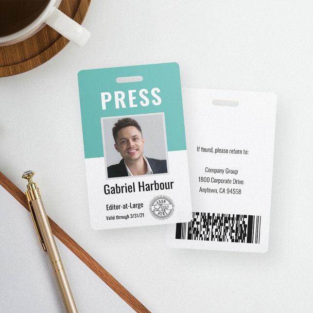 Foto ID Journalist Pressekarte | Logo und Strichco Ausweis (Von Creator hochgeladen)