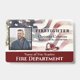 Foto-ID-Karte für Firefighter-Mitarbeiter Ausweis