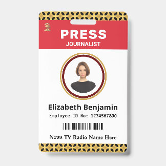 Foto-ID-Karte für Medienpresse-Pass für Journalist Ausweis