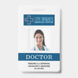 Foto-ID-Logo des Krankenhauses Beruflich Ausweis