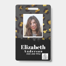 FOTO-ID - Mitarbeiter VIP Pass Girly Animal Prints Ausweis