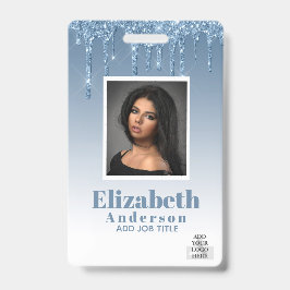 FOTO-ID - Mitarbeiter VIP Pass Girly Glitzer Glam Ausweis